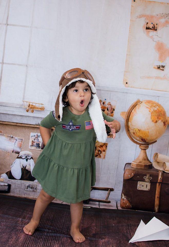 Kate Schulanfang Kinder Abenteurer Pilot Fotohintergrund Schule - Kate Backdrop.de