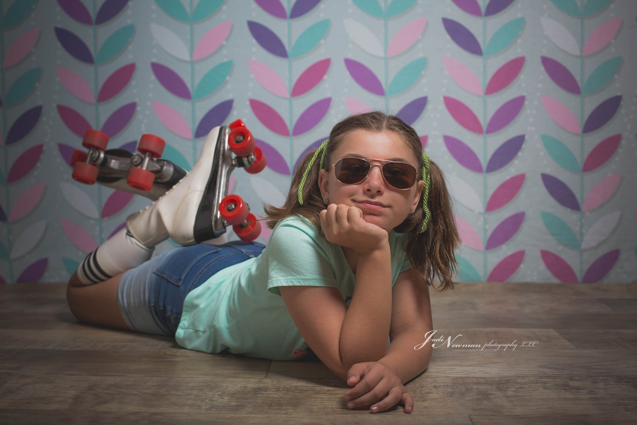 Kate Ziemlich Blütenblätter Mädchen Hintergrund für Fotografie Entworfen von Krystle Mitchell Photography