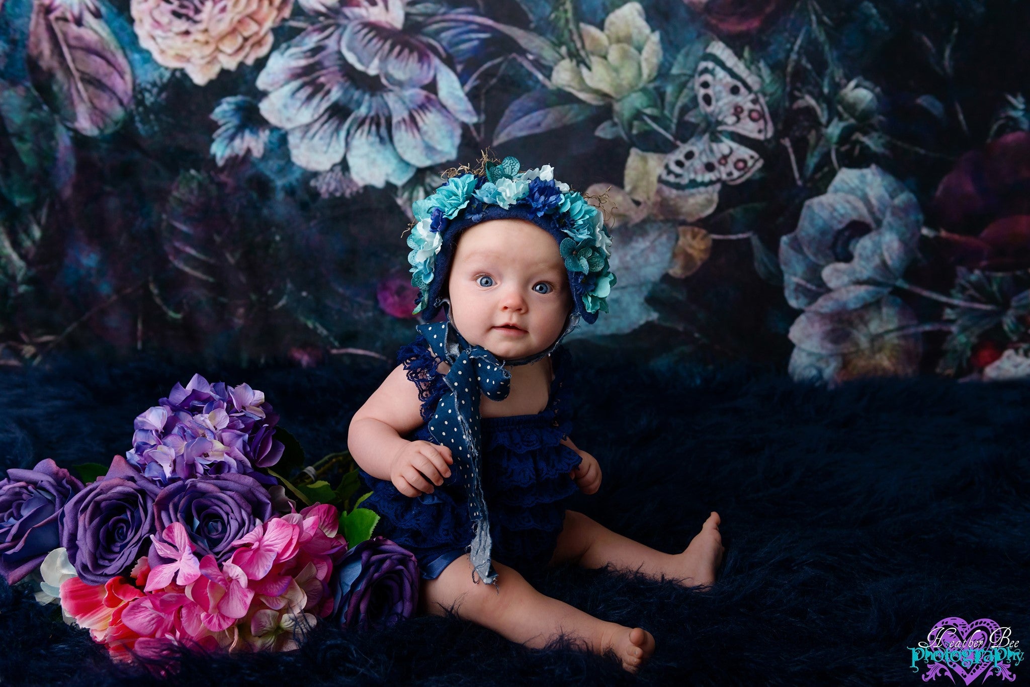 Kate Vintager Rosen-Blumen-Hintergrund für die Fotografie entworfen von Avion Photography - Kate Backdrop.de