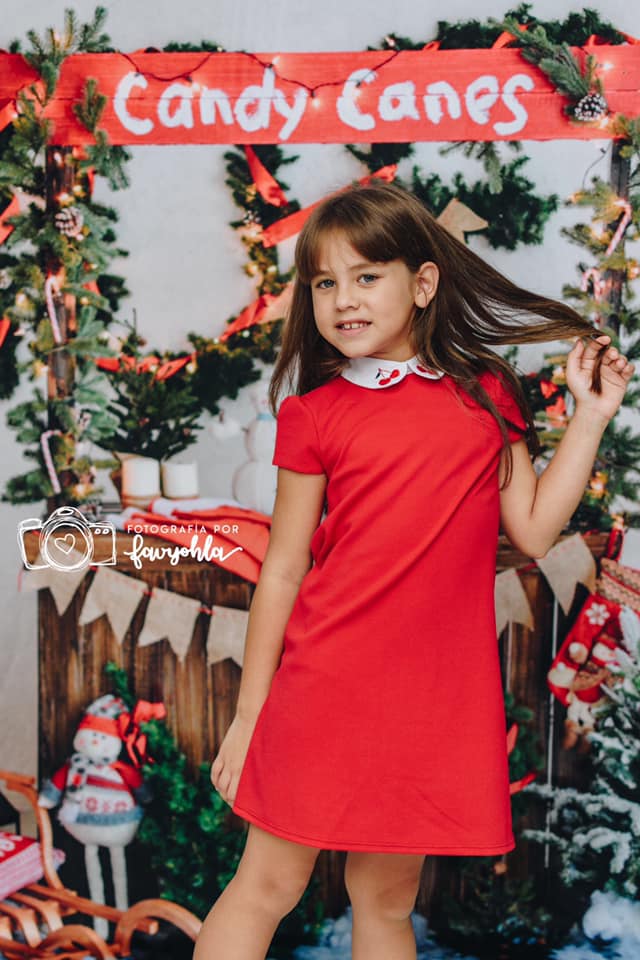 Kate Weihnachten Zuckerstangen mit Dekorationen Hintergrund für die Fotografie - Kate Backdrop.de
