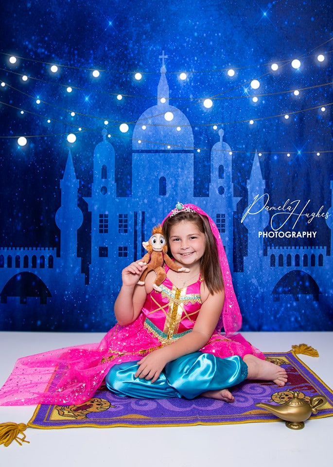 Kate Sternenklarer Himmel-Hintergrund des arabischen Schlosses für die Kinderphotographie von Jerry_Sina - Kate Backdrop.de