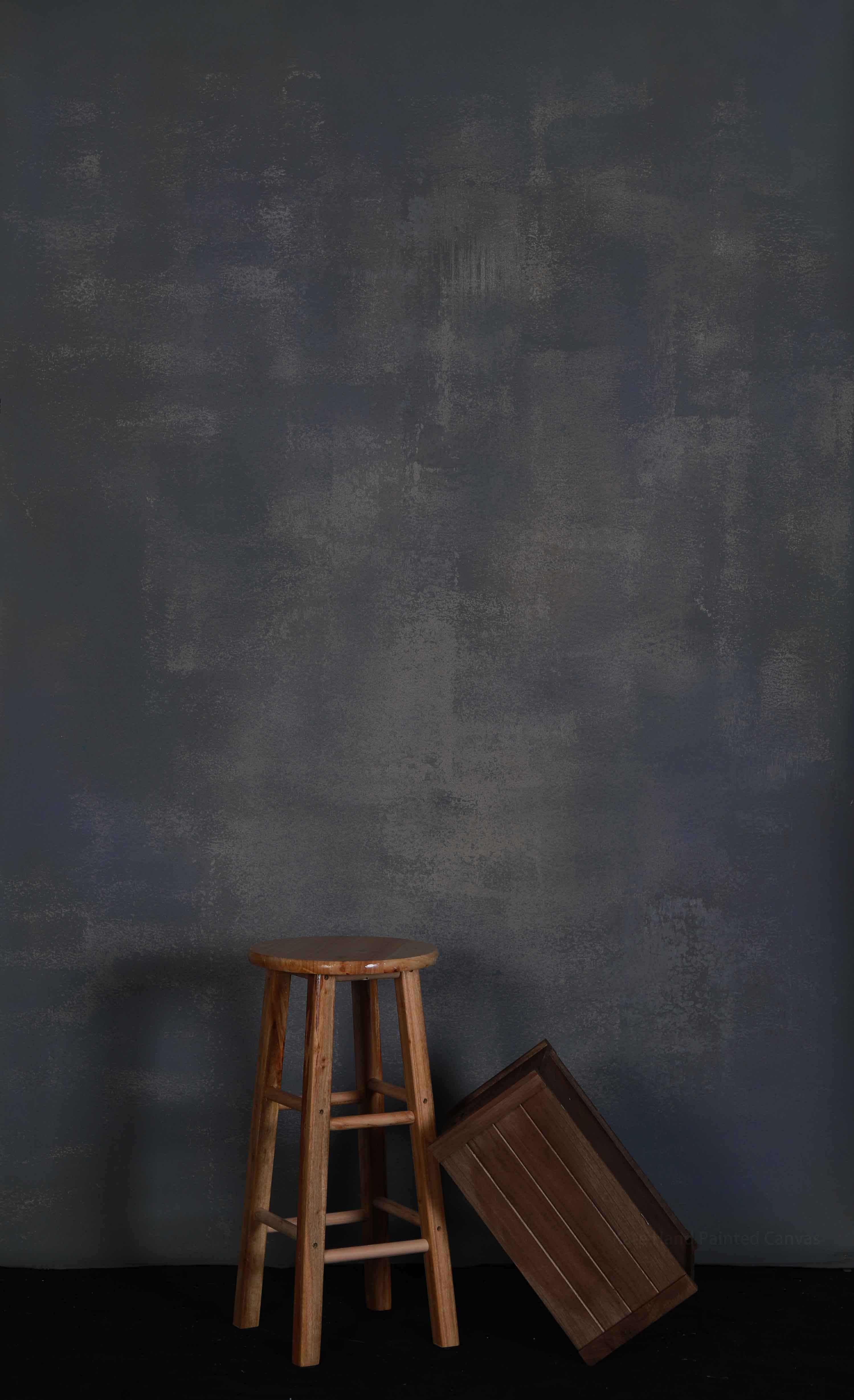 Kate Handgemalt Abstract Texture warmen grauen Farbspray  Hintergrund Leinwand