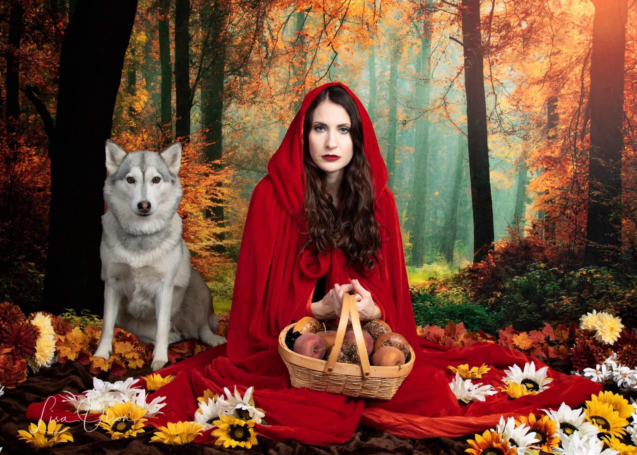 Kate Herbst Wald Mit Ahorn Und Grünes Gras für Fotografie - Kate Backdrop.de