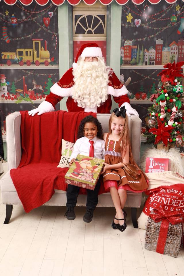 Katebackdrop£ºKate Christmas Santa Workshop Photography Backdrop Children Photo Background
