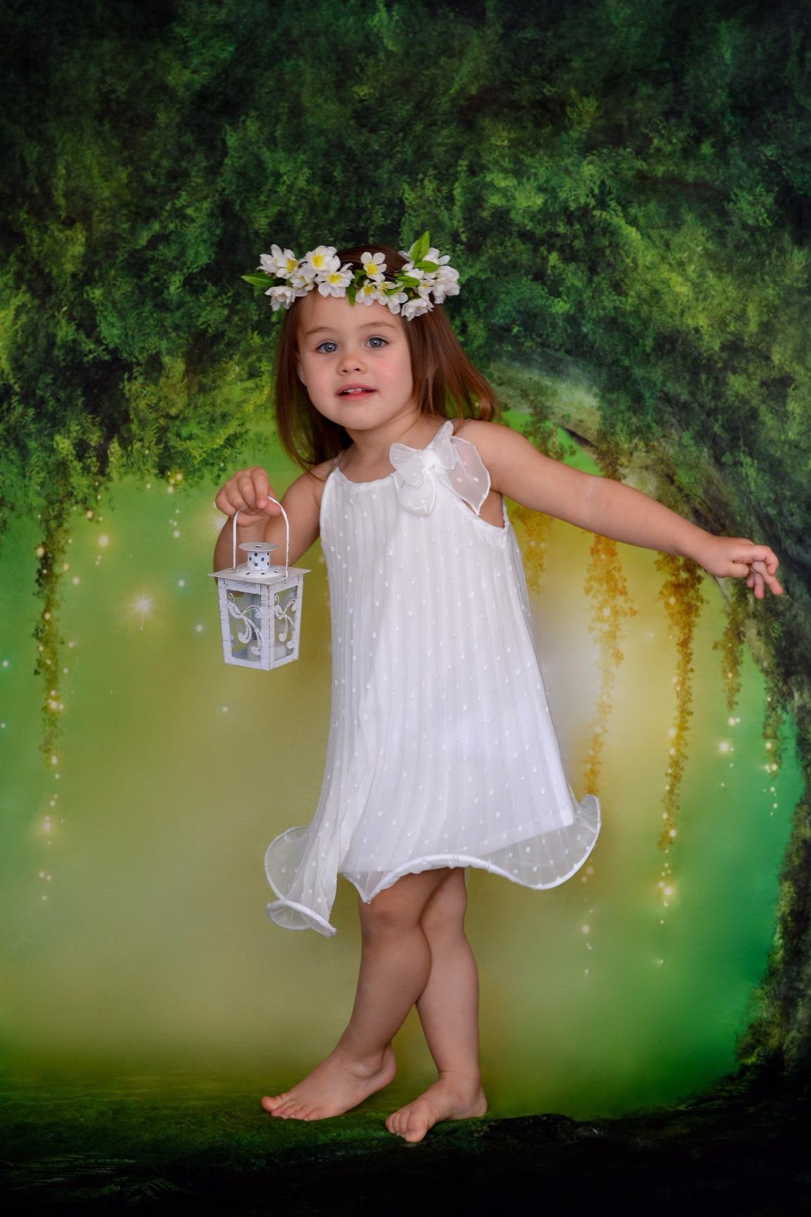 Katebackdrop：Kate Fantasy Forest Scenery Backdrop Cricle Tree Children Dreamlike