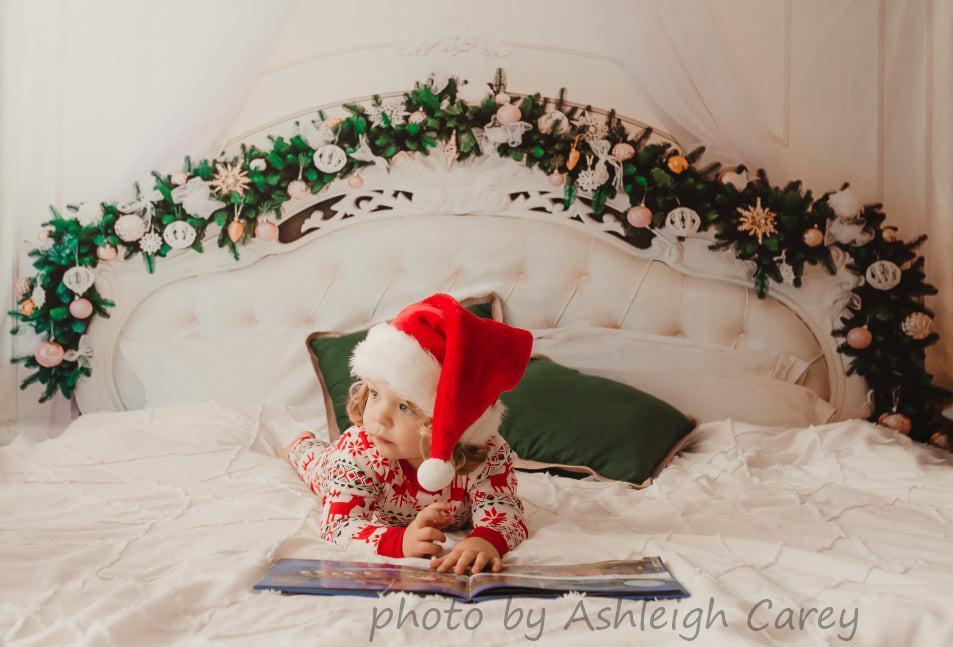 Katebackdrop£ºKate Christmas White Headboard Wreath Decoration Backdrop