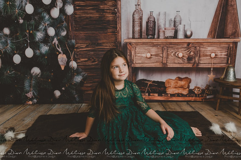 Kate Weihnachtsbaum Weihnachten Holz Tischdekoration für Fotografie