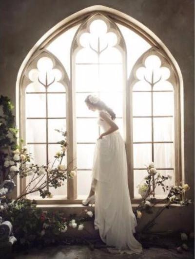 Katebackdrop：Kate Wedding Flowers Window Frame Photography Backdrops