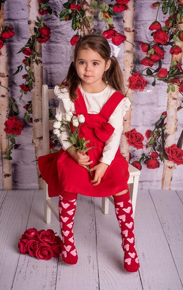 Katebackdrop：Kate Valentines\Mother's Day Wooden Stick with Roses Backdrop Designed by Jia Chan Photography
