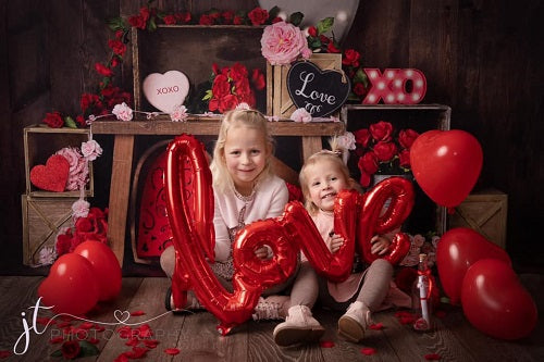 Kate Valentinstagskisten Beleuchtung  hintergrund für Fotografie Entworfen durch Mandy Ringe Photography - Kate Backdrop.de