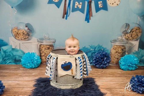 Kate Plätzchen Monster Kinder Hintergrund Geburtstag von Laura Lee Photography - Kate Backdrop.de