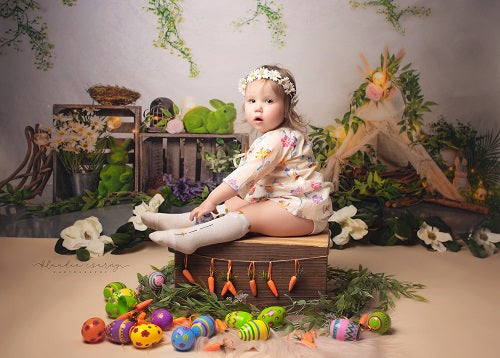 Kate Frühling Ostern Blätter  Hintergrund entworfen von Jia Chan Photography