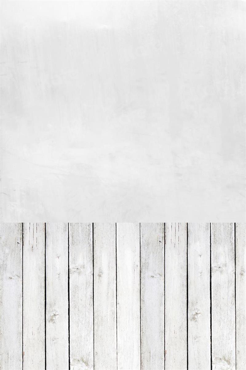 Kate Kombibackdrops Ombre  Weiß Holz Hintergrund