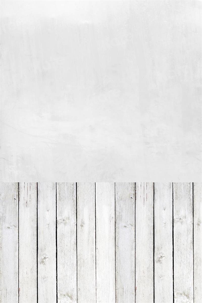 Kate Kombibackdrops Ombre  Weiß Holz Hintergrund