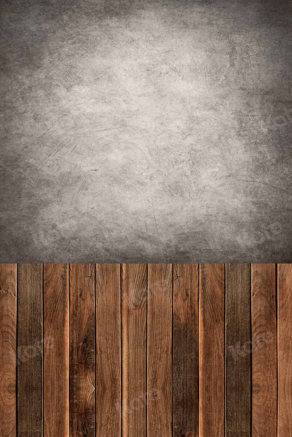 Kate Kombibackdrop grau abstrakt Braun Holz Hintergrund
