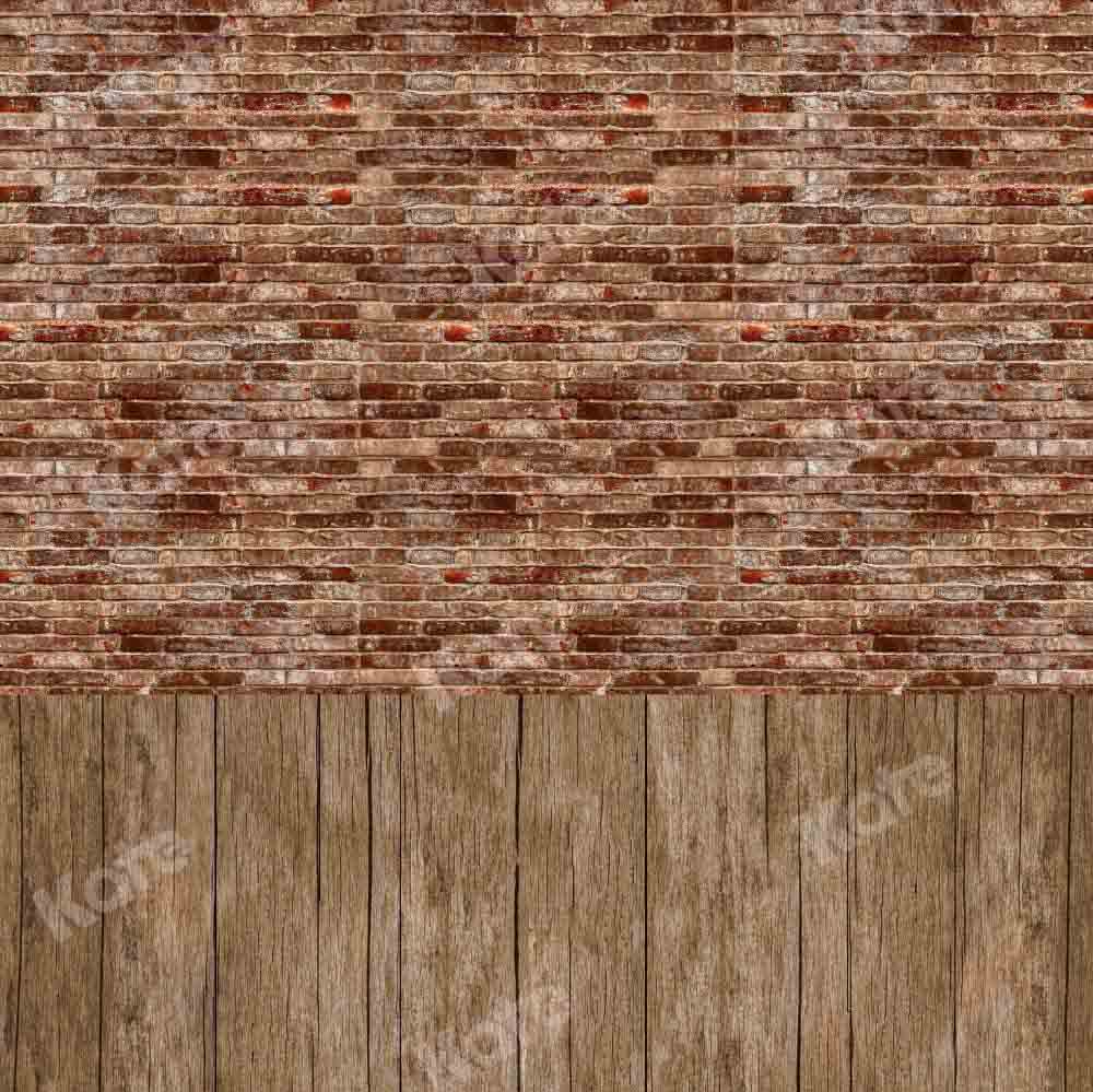 Kate Kombibackdrop Braun Holz retro Mauer Hintergrund