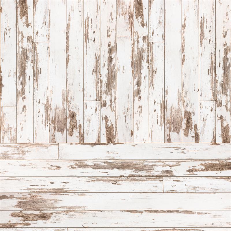 Kate Kombibackdrop Weiß schäbig Holz Hintergrund
