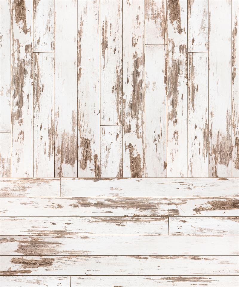 Kate Kombibackdrop Weiß schäbig Holz Hintergrund