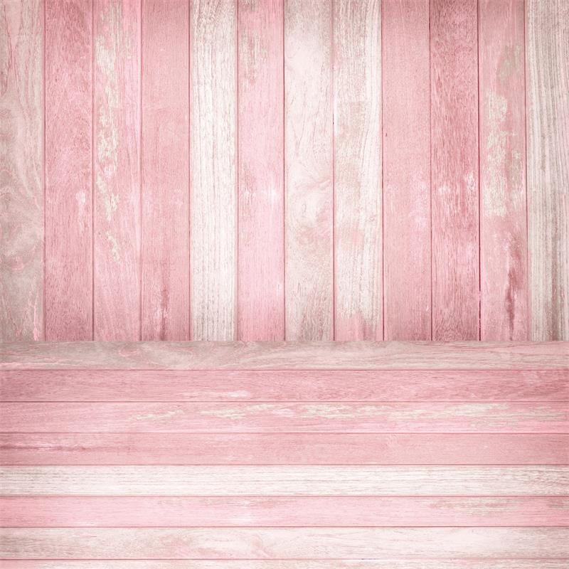 Kate Kombibackdrop Rosa Retro Holz Hintergrund