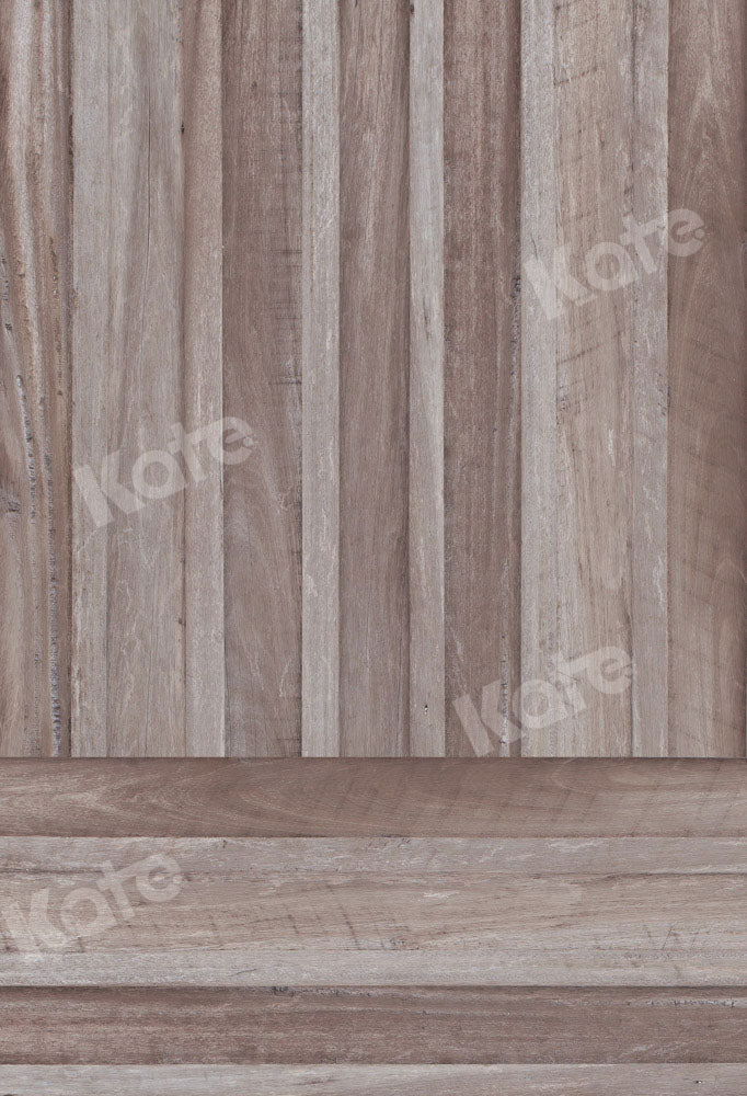 Kate Kombibackdrop Braun grau Retro  Holz  Hintergrund