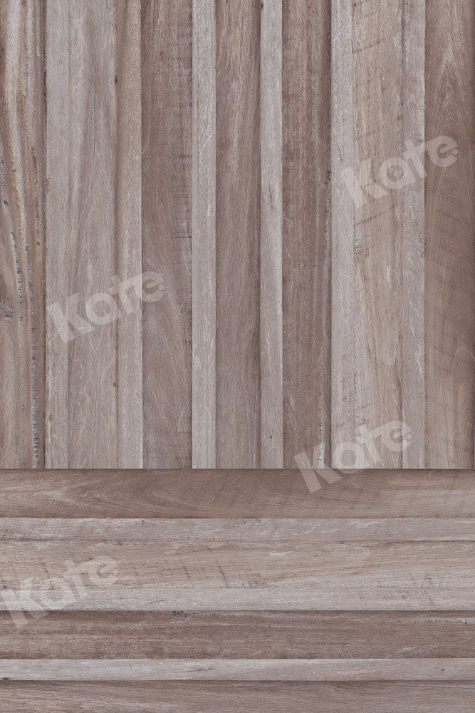 Kate Kombibackdrop Braun grau Retro  Holz  Hintergrund