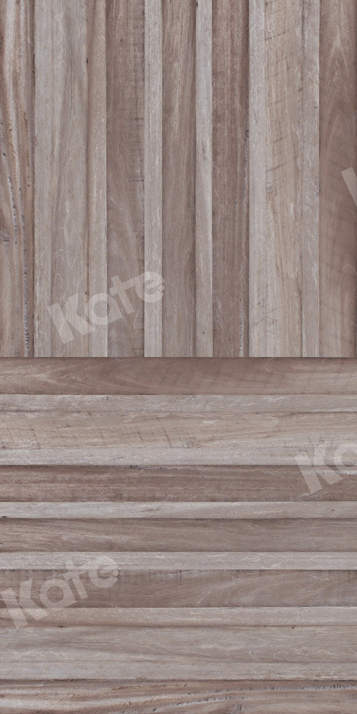 Kate Kombibackdrop Braun grau Retro  Holz  Hintergrund - Kate Backdrop.de