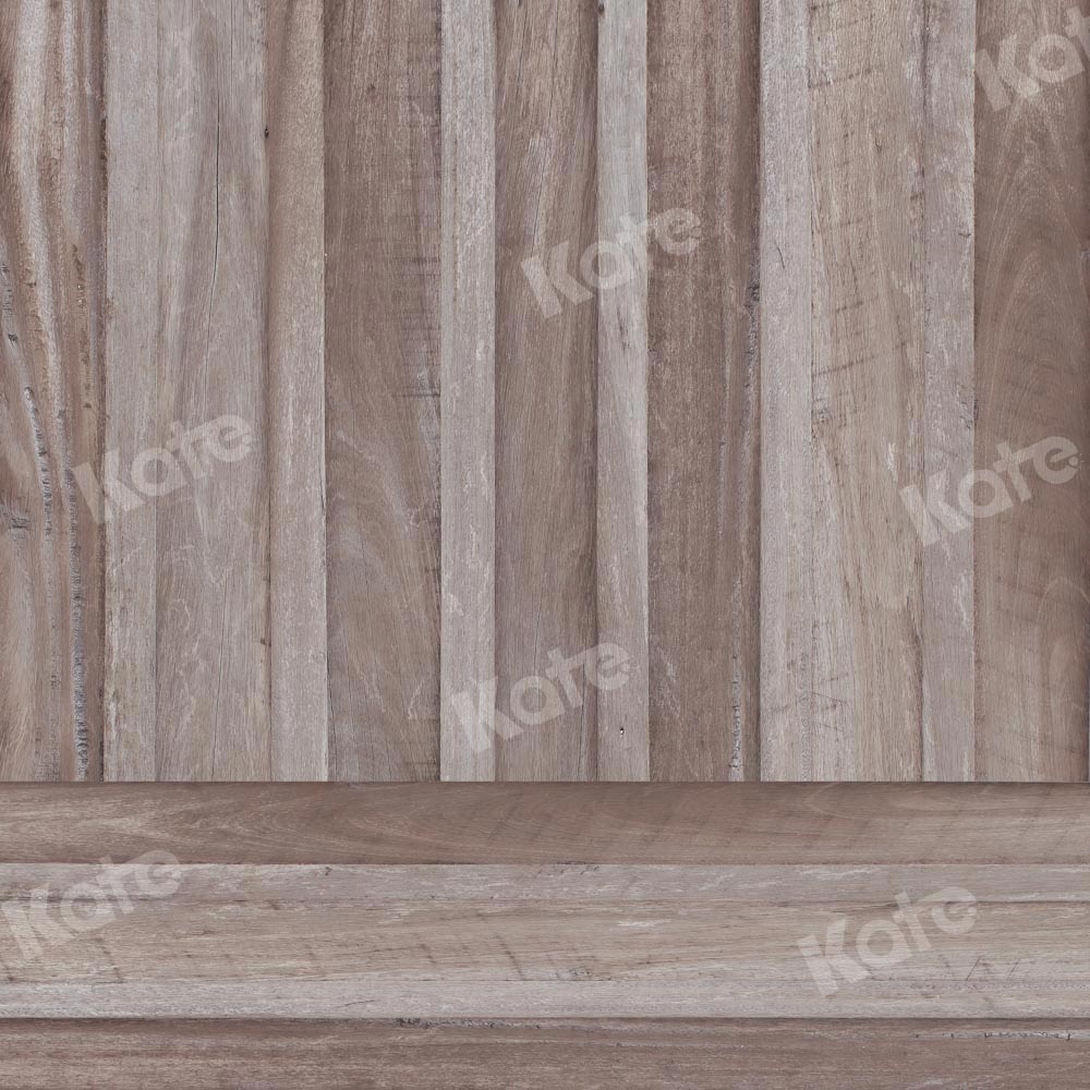 Kate Kombibackdrop Braun grau Retro  Holz  Hintergrund - Kate Backdrop.de
