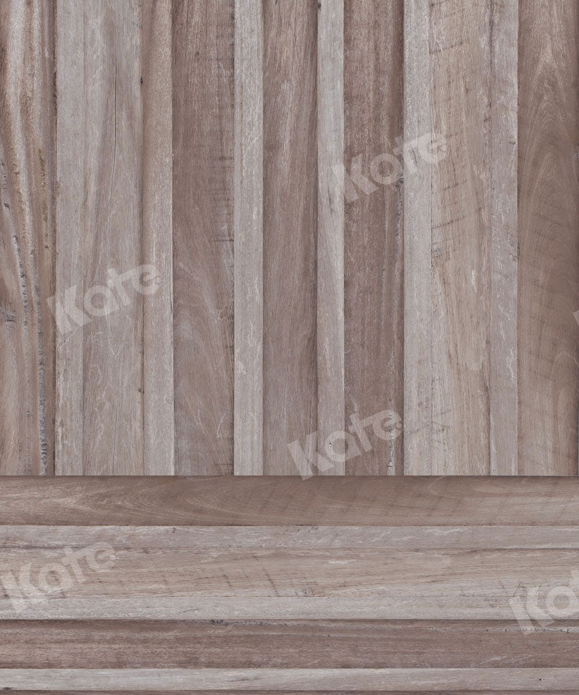 Kate Kombibackdrop Braun grau Retro  Holz  Hintergrund