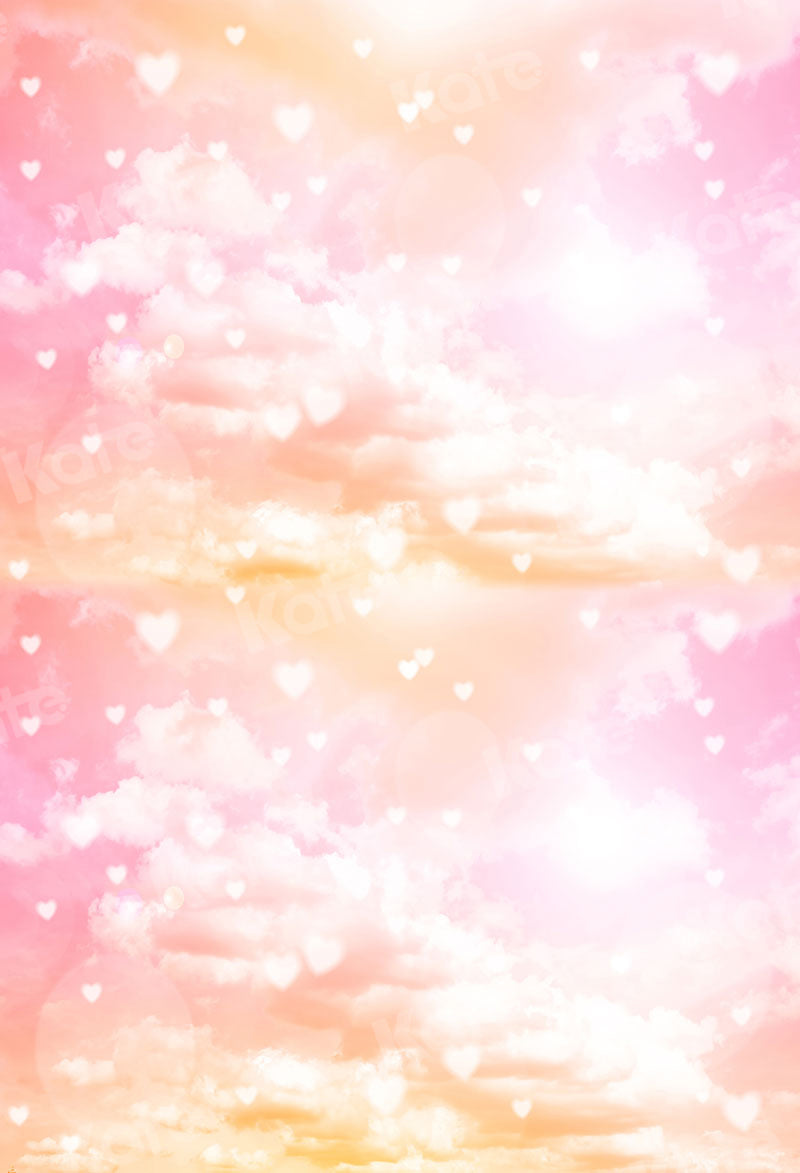 Kate Kombibackdrop Wolken rosa Geburtstag Hintergrund für Fotografie