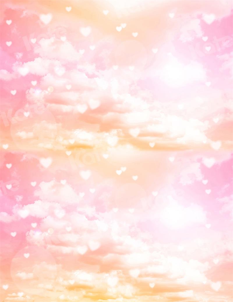 Kate Kombibackdrop Wolken rosa Geburtstag Hintergrund für Fotografie - Kate Backdrop.de