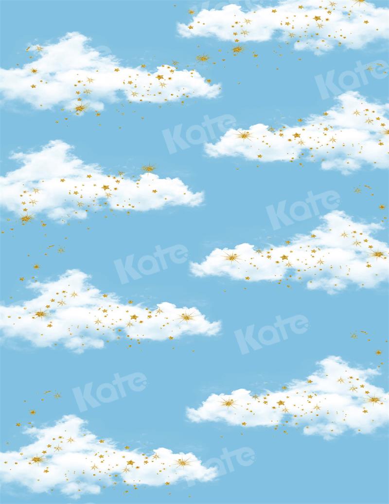 Kate Kombibackdrop Blau Himmel Hintergrund Wolken neugeboren