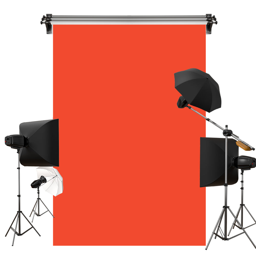 Kate Hintergrund einfarbig Orange Rot neugeboren - Kate Backdrop.de