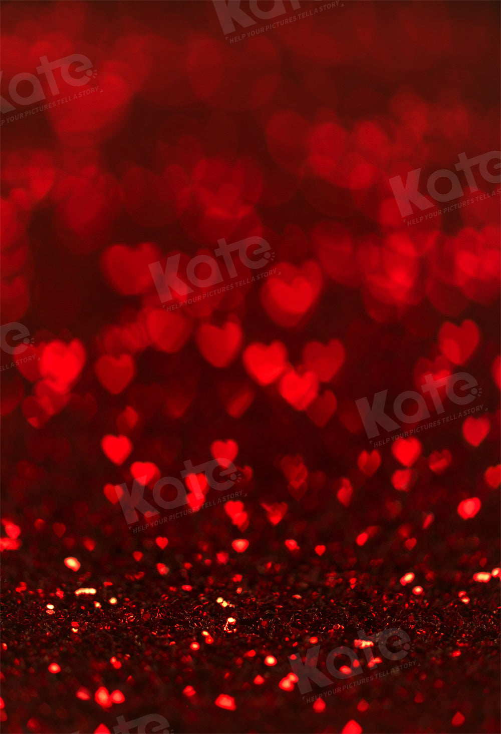 Kate Bokeh Liebe Rot Hintergrund für Fotografie - Kate Backdrop.de