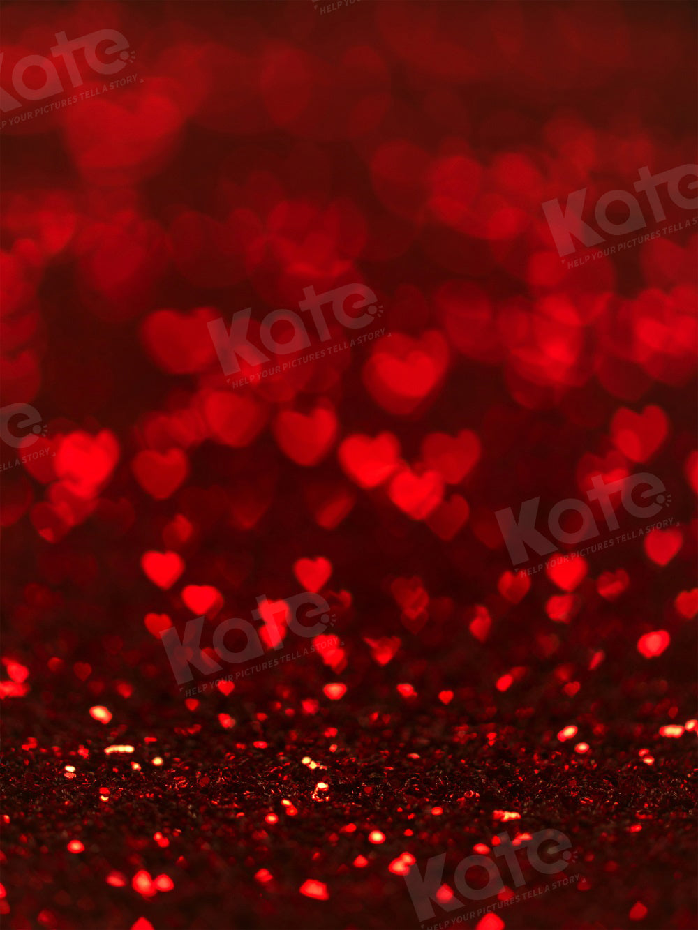 Kate Bokeh Liebe Rot Hintergrund für Fotografie - Kate Backdrop.de