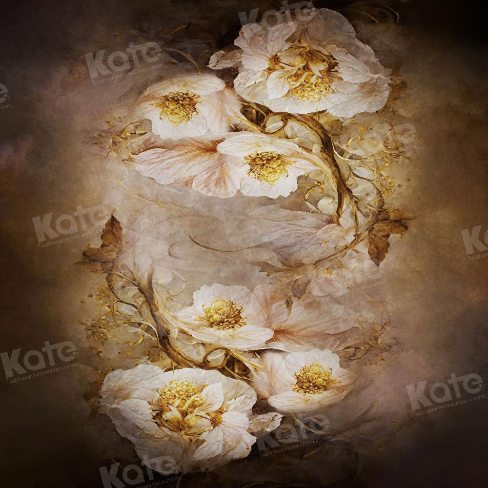 Kate Retro Blumen Mädchen Geburtstag Hintergrund für die Fotografie