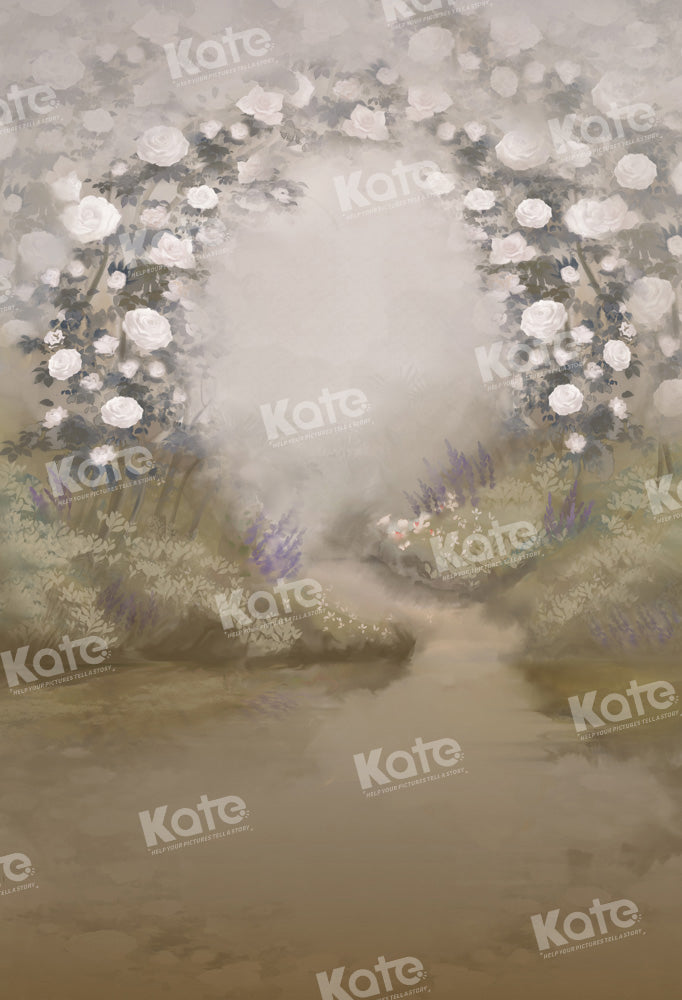 Kate Fine Art Spring Floral Garland Hintergrund von GQ