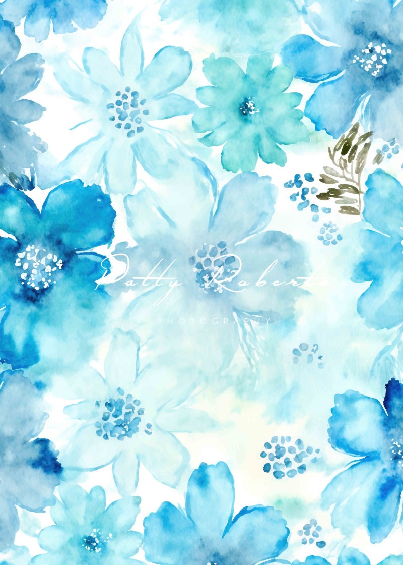 Kate Blauer Frühling Blume Hintergrund von Patty Roberts - Kate Backdrop.de