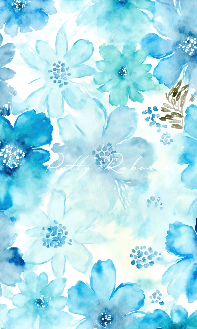 Kate Blauer Frühling Blume Hintergrund von Patty Roberts