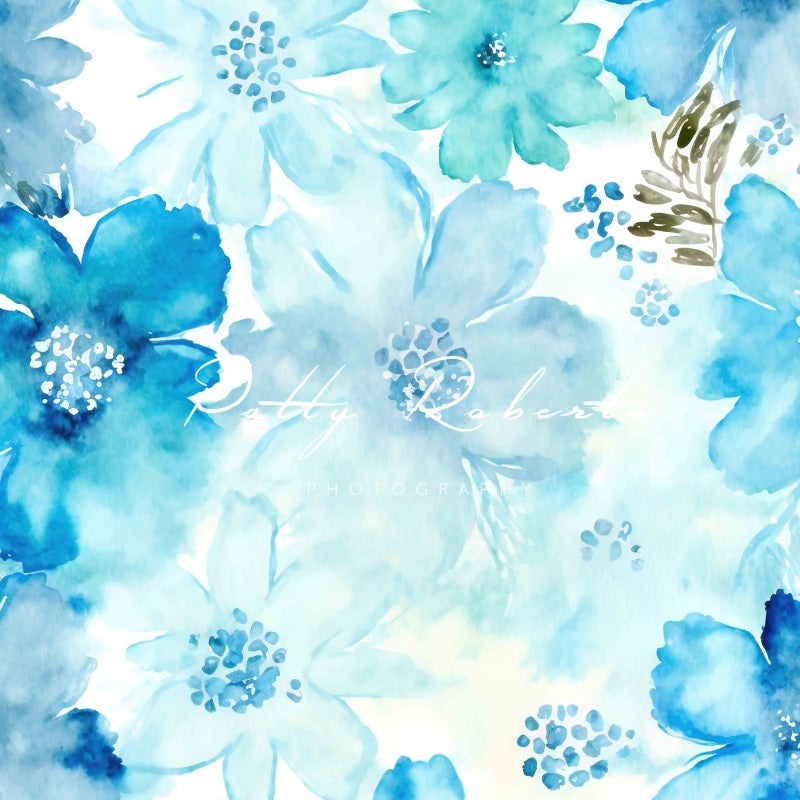 Kate Blauer Frühling Blume Hintergrund von Patty Roberts - Kate Backdrop.de