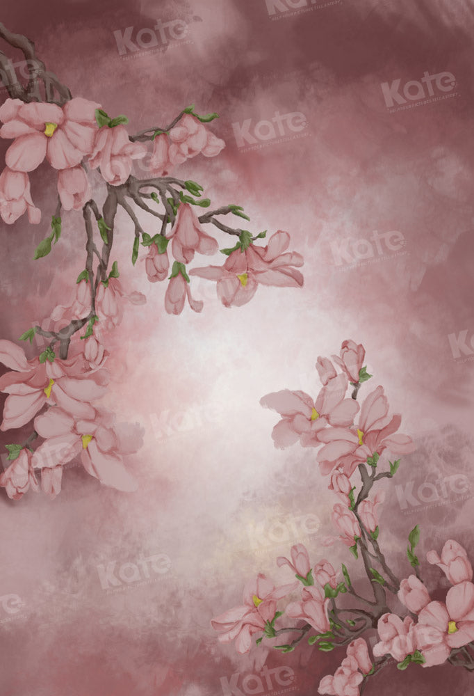 Kate Frühling Fine Art Pink Floral Hintergrund von GQ
