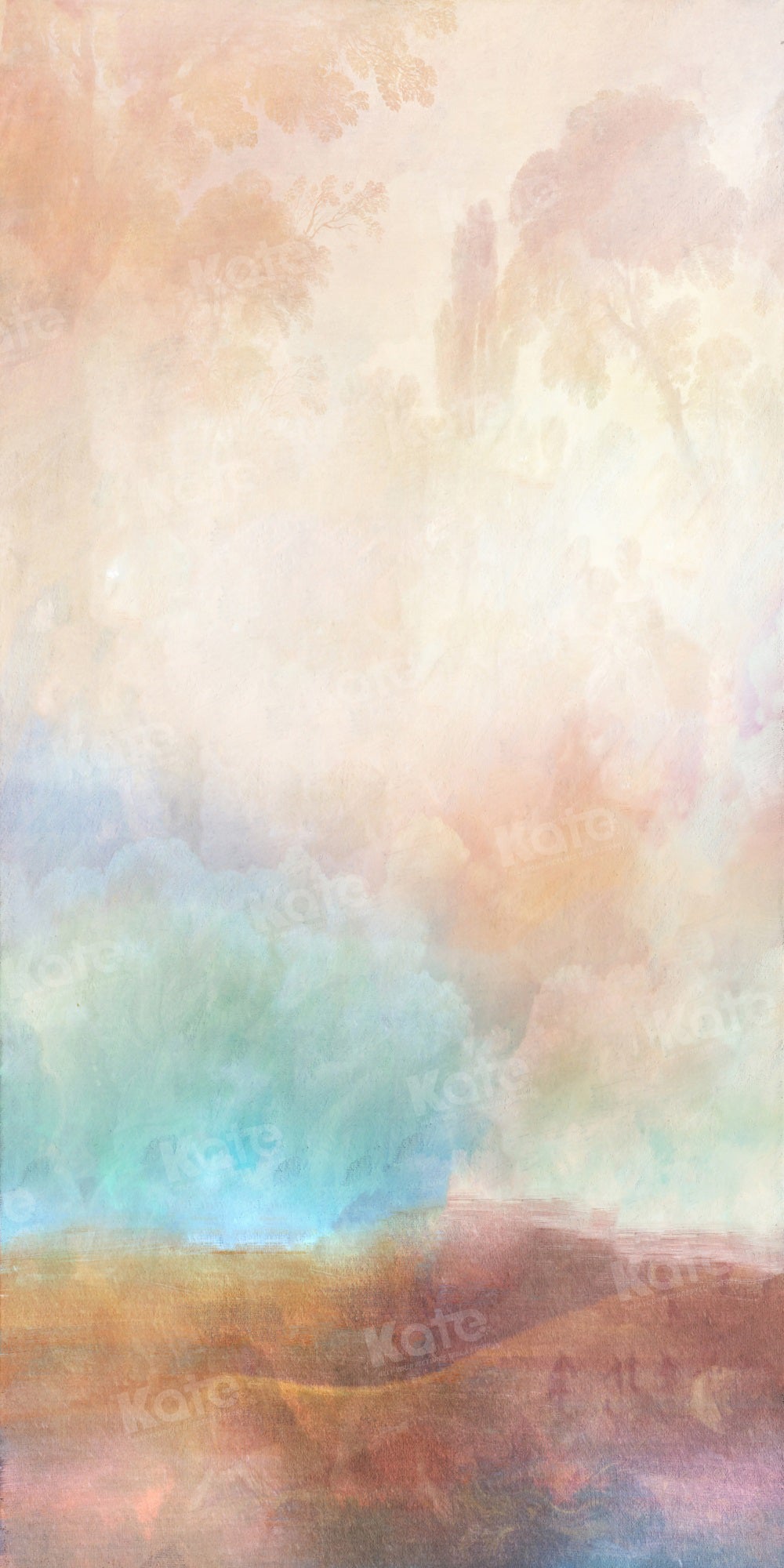 Kate Fine Art Abstrakt Buntes Land Abstrakter Hintergrund für Fotografie - Kate Backdrop.de