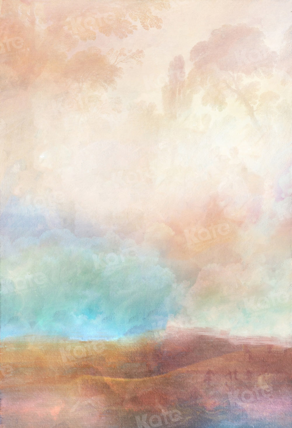 Kate Fine Art Abstrakt Buntes Land Abstrakter Hintergrund für Fotografie - Kate Backdrop.de