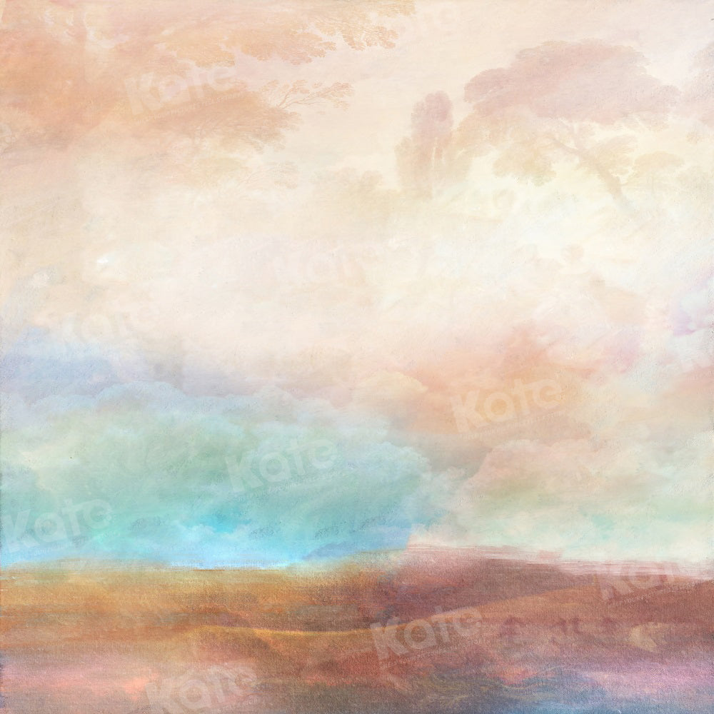 Kate Fine Art Abstrakt Buntes Land Abstrakter Hintergrund für Fotografie - Kate Backdrop.de