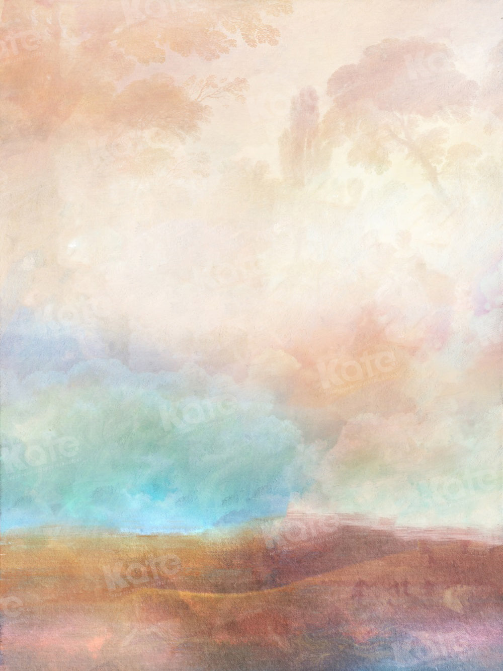Kate Fine Art Abstrakt Buntes Land Abstrakter Hintergrund für Fotografie - Kate Backdrop.de