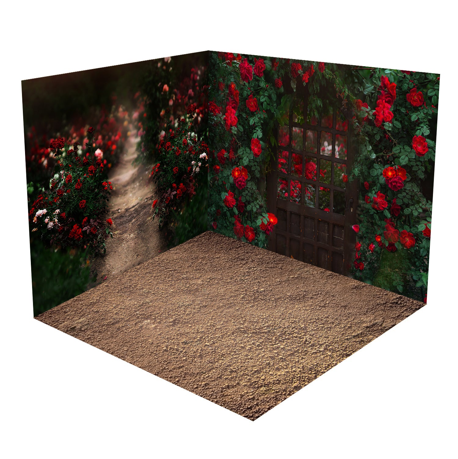 Kate Rose Flower Garden Valentine's Day Zimmer Set (8ftx8ft&10ftx8ft&8ftx10ft) - Kate Backdrop.de