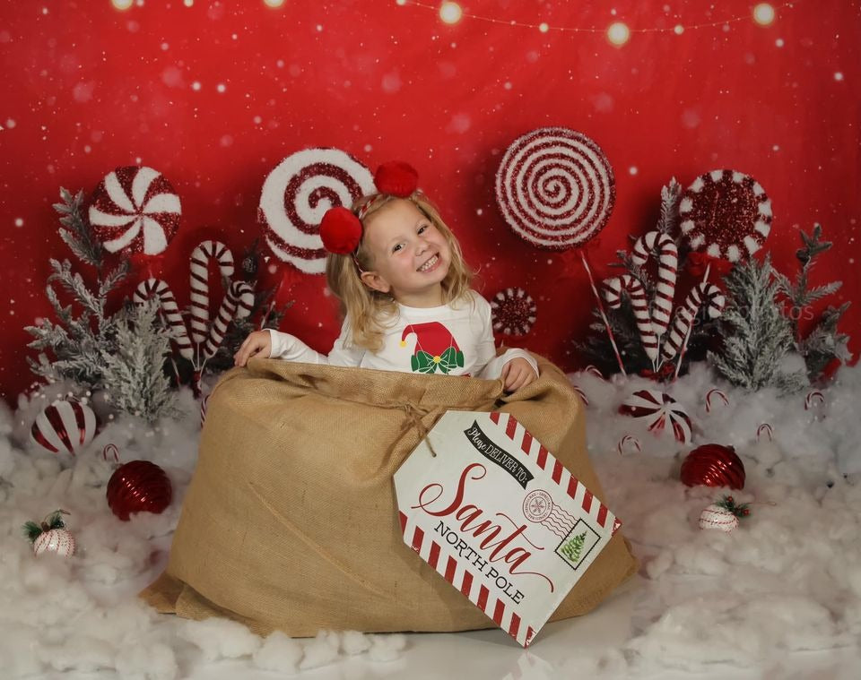 Kate Weihnachtspfefferminz-Wunderland-Kulisse heißer Kakao von Mandy Ringe