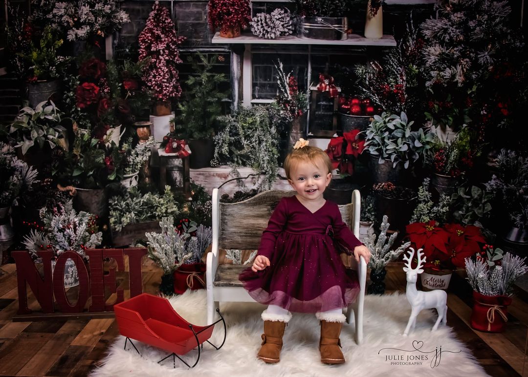 Kate Weihnachten Weihnachten Winter Hintergrund von Arica Kirby