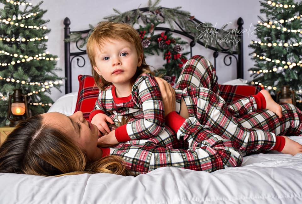 Kate Weihnachten Weihnachtsbett Hintergrund Kopfteil von Emetselch