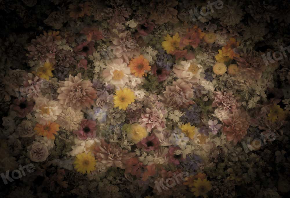 Kate Fine Art Mädchen Hintergrund Blumen von Chain Photography
