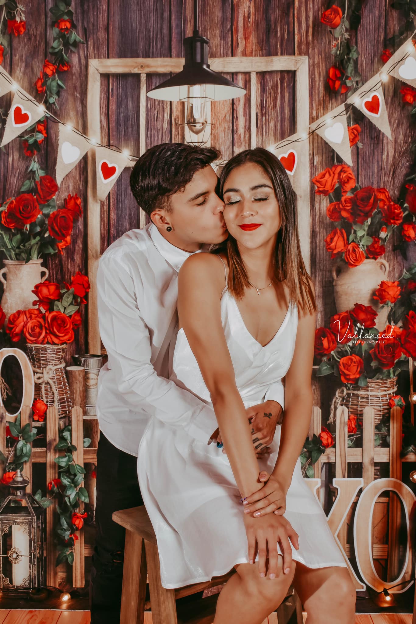 Kate Valentinstag Hintergrund Rose Holz Braun von Emetselch